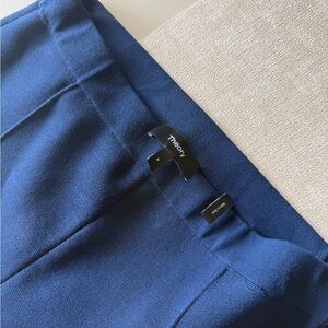 Theory Dark Navy High-Rise Pencil Skirt